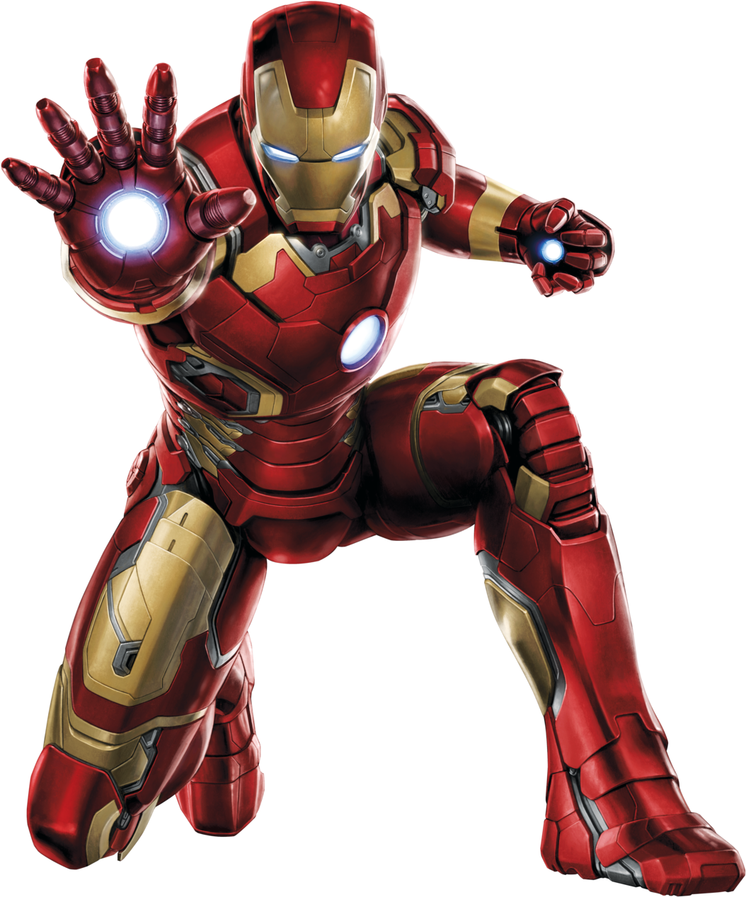 Aou Iron Man Mk43 Art - Iron Man Png (1108x1329), Png Download