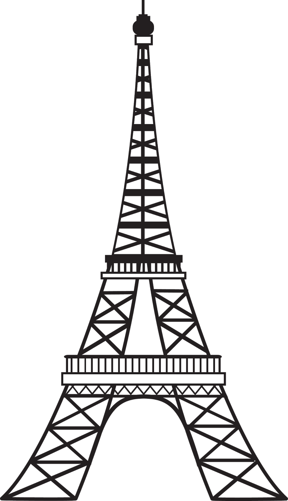 Free Eiffel Tower Png Transparent Image - Eiffel Tower Clipart Png (590x1024), Png Download