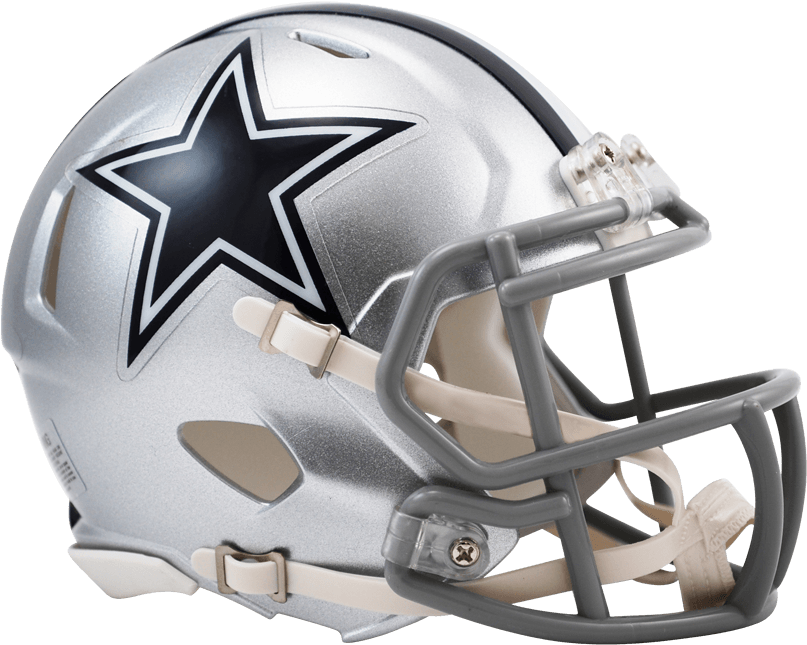 Dallas Cowboys Helmet - Riddell Dallas Cowboys Speed Mini Helmet (900x812), Png Download