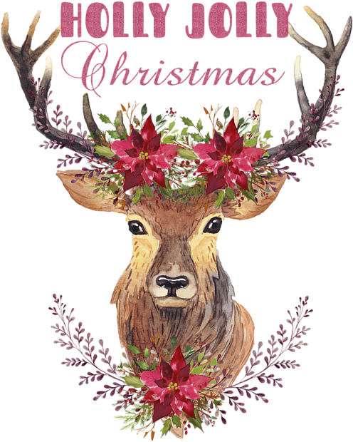 Bleed Area May Not Be Visible - Real Deer Head Painting (600x685), Png Download