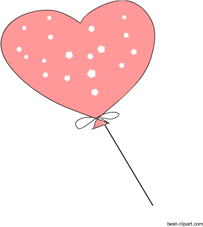 Free Herat Shaped Balloon Clip Art - Clip Art (450x450), Png Download