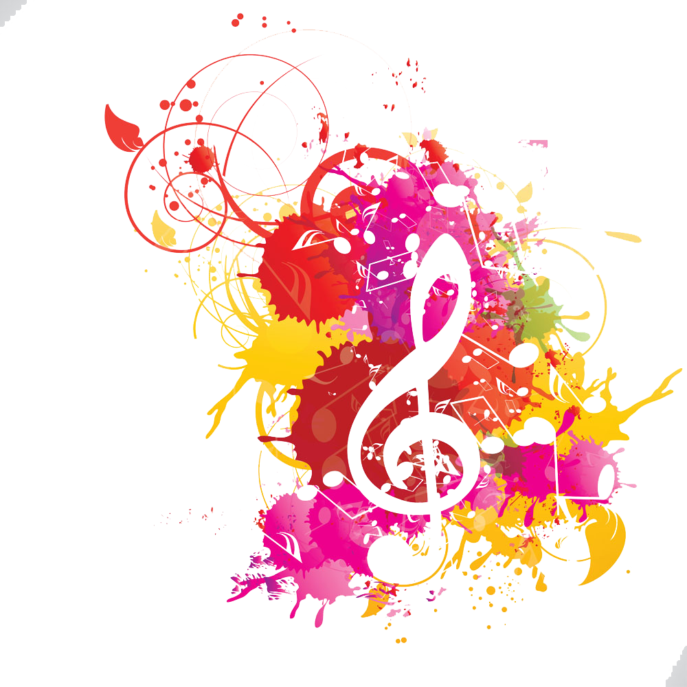 Musical Note Watercolor Painting Musical Notation - Watercolor Music Notes (1000x1000), Png Download