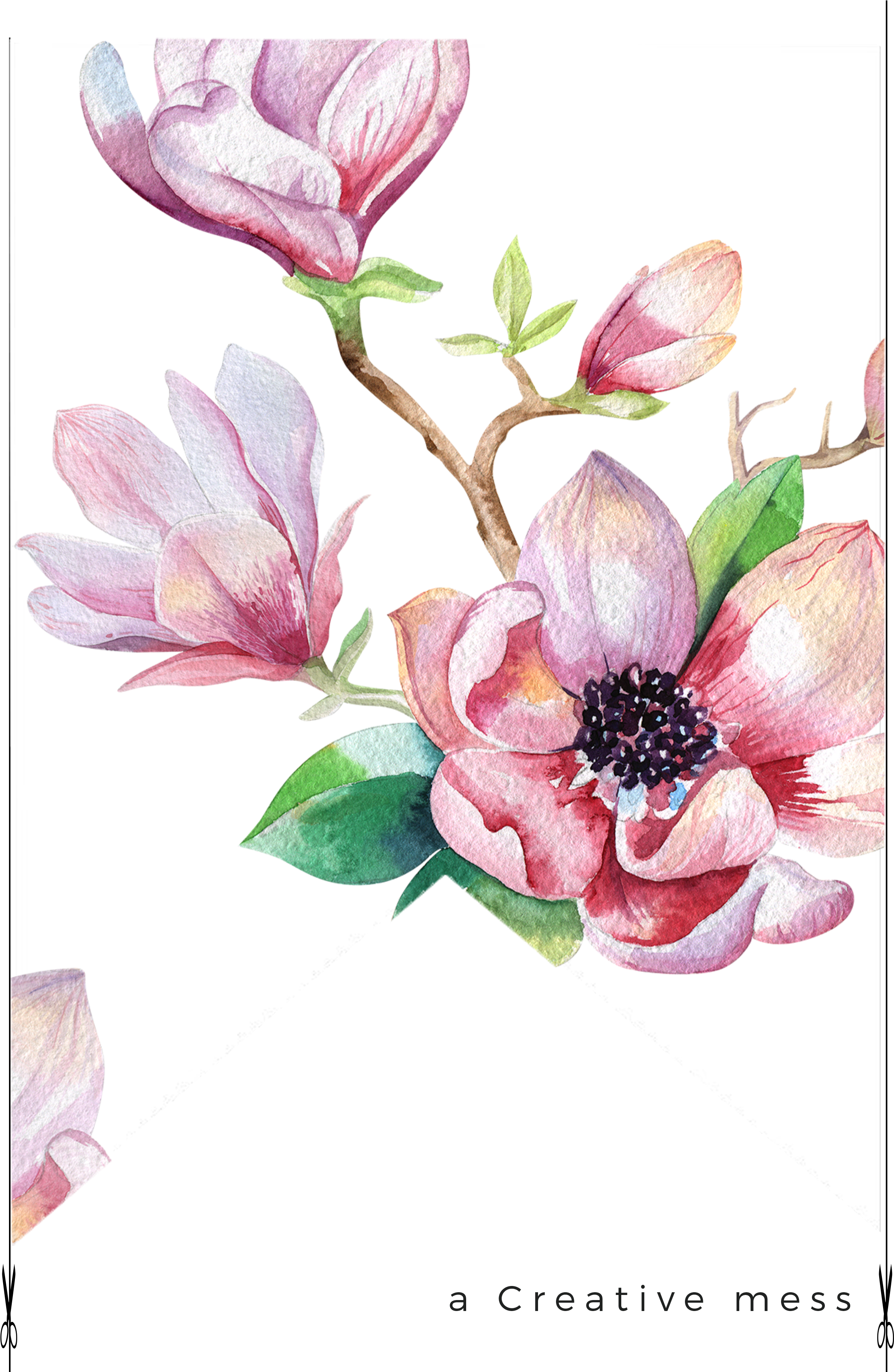 Watercolor - Watercolor Floral (2480x3508), Png Download