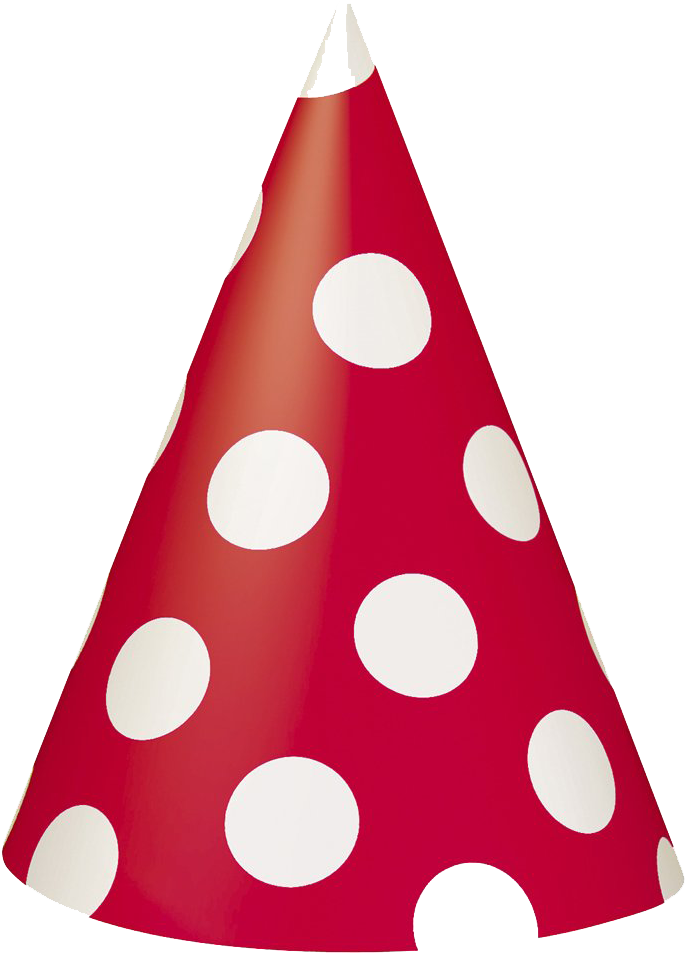 Birthday Hat Png For Kids - Polka Dot Birthday Hat (1000x1000), Png Download