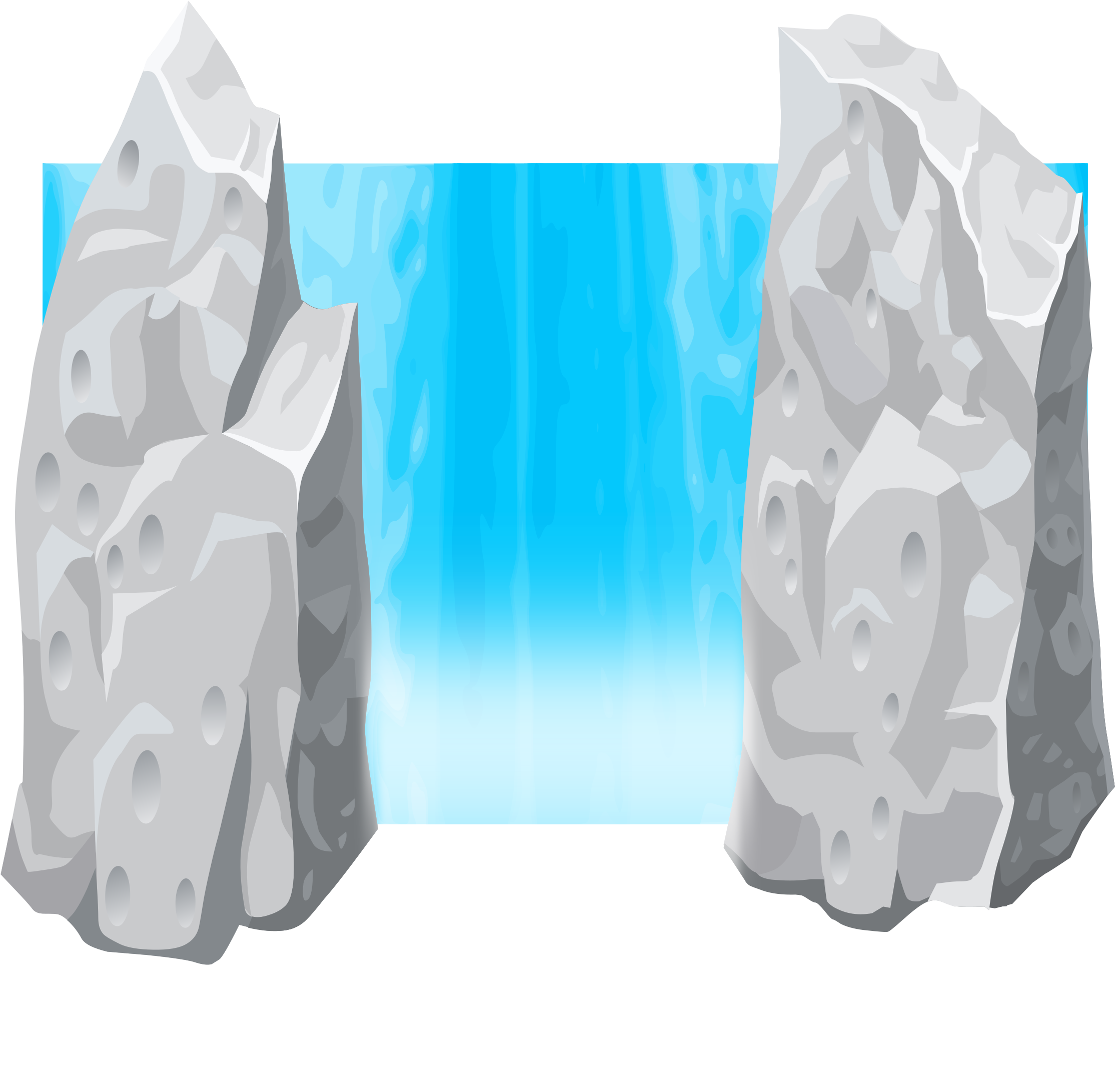 This Free Icons Png Design Of Waterfall-remix (2400x2400), Png Download
