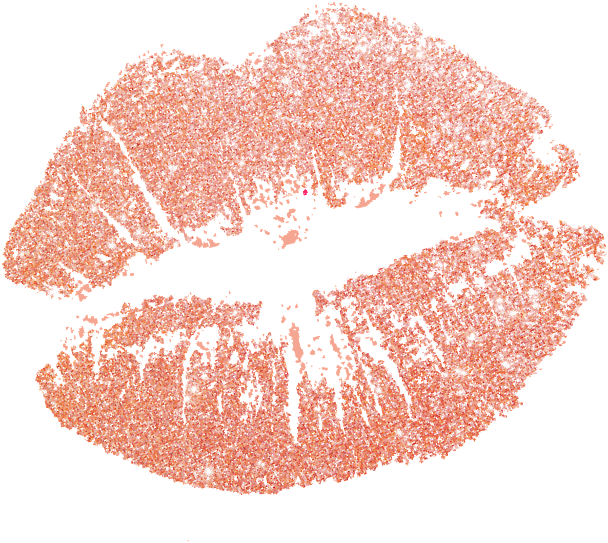 Rose Gold, Glitter, Glitter Lips, Gold Glitter Lips (1280x1280), Png Download