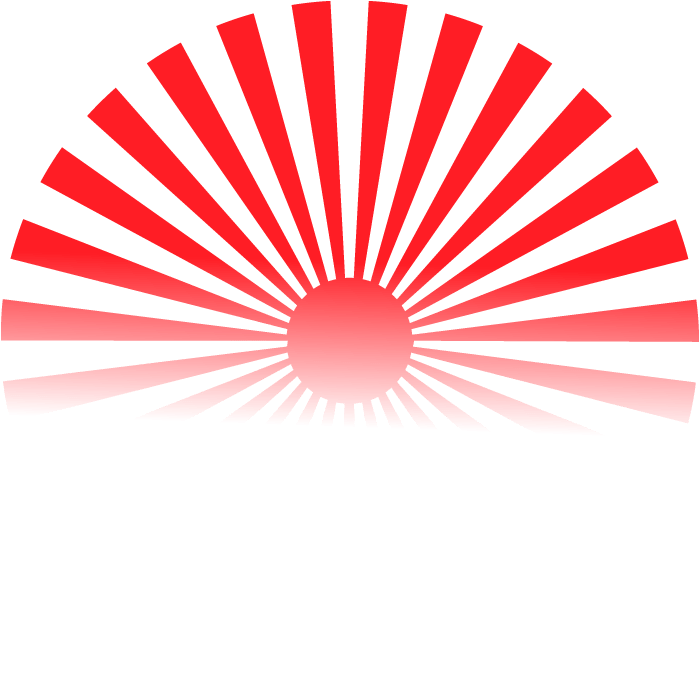 Japanese Sun Transparent Png - Samurai Logo Vector (1020x680), Png Download