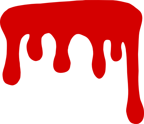 Free Download - Blood Drip Vector Png (557x480), Png Download