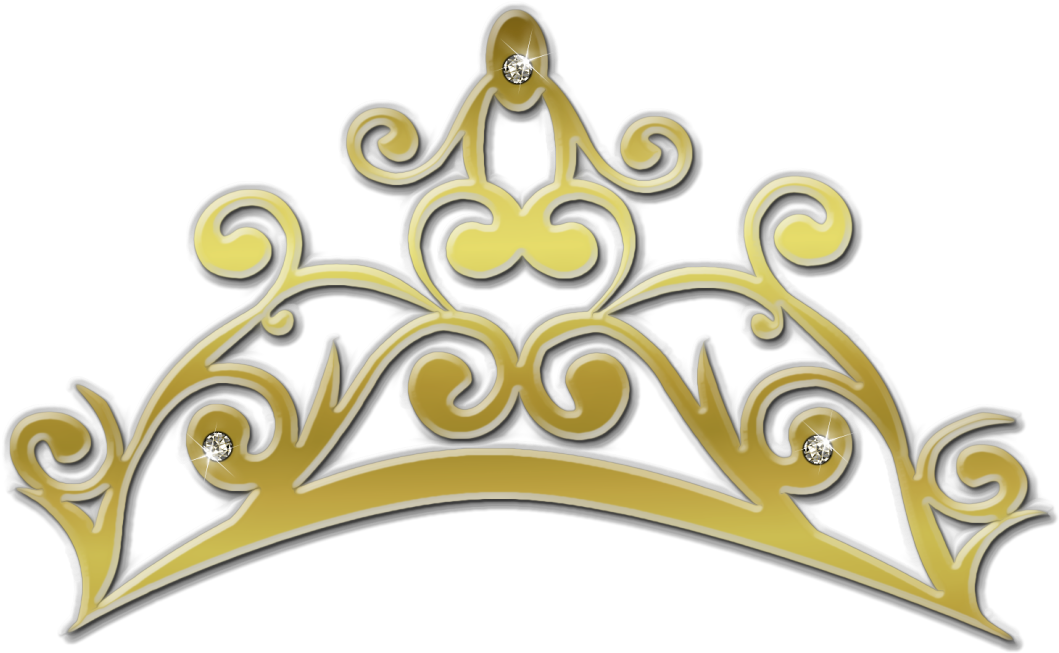 Download Tiara Vector Gold - Princess Crown Silhouette Png Image with No Background PNGkey.com