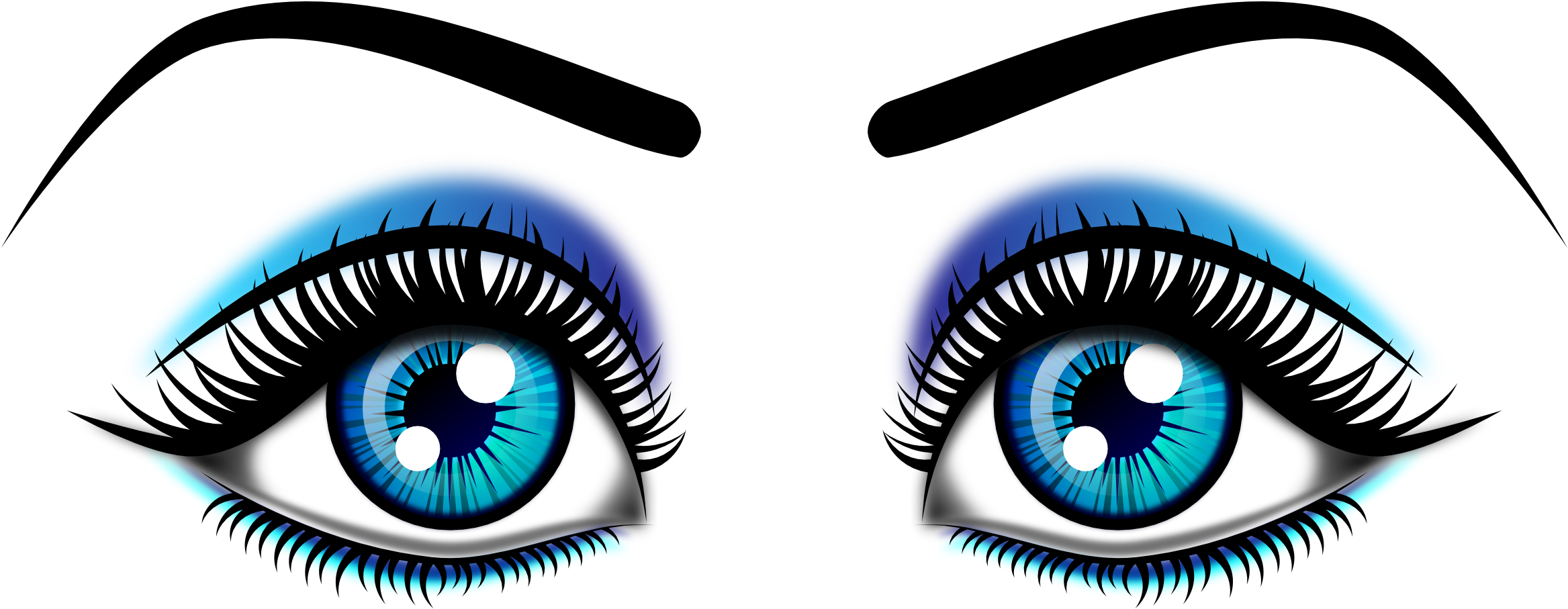 Eyes Png Image - Clip Art Of Eyes (1969x788), Png Download