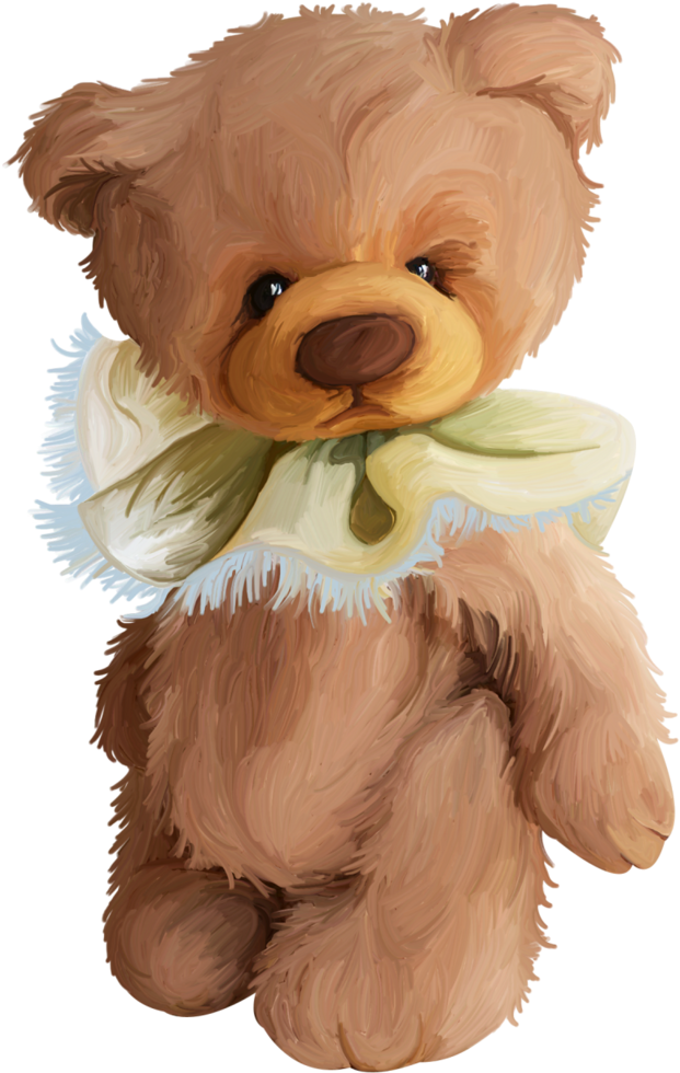 B *✿*dreams Of Paris - Stuffed Bear Baby Teddy Bear Drawing (658x1024), Png Download