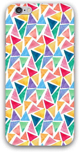 Watercolor Triangles Pattern Iphone 6 Mobile Case - Storyboard Paper 1:1.85 [book] (600x600), Png Download