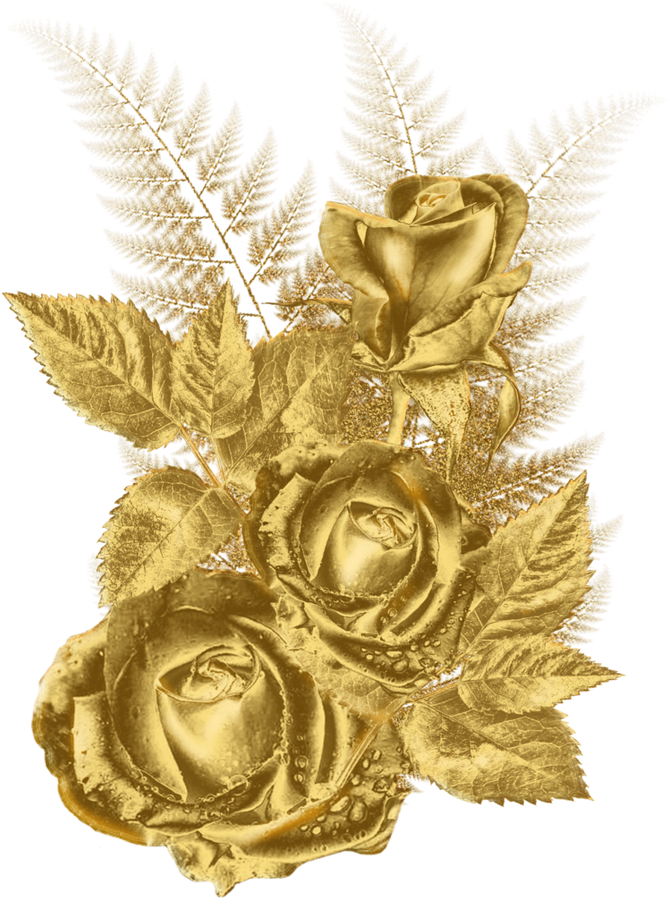 Png Transparent Gold Flowers Clipart - Golden Flower Transparent Background (900x1185), Png Download