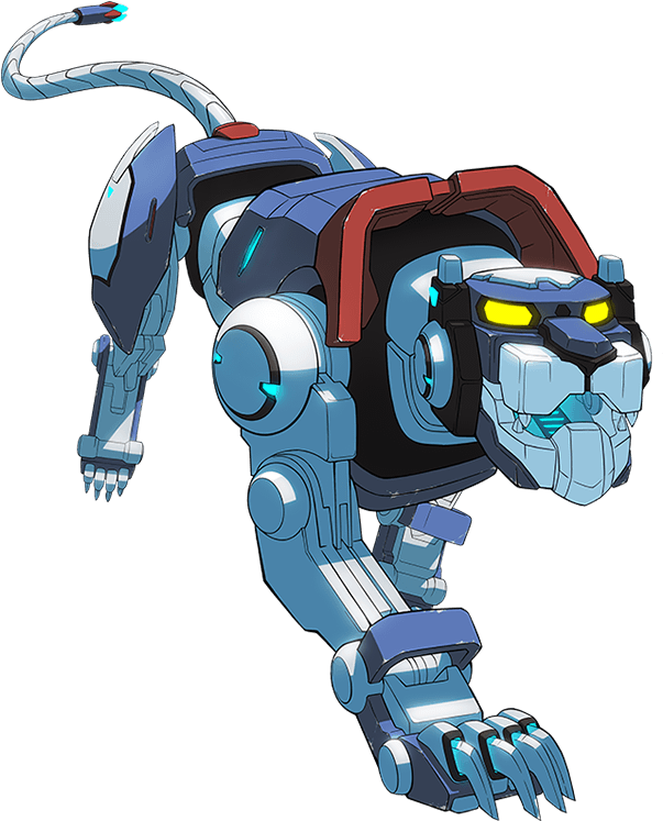 Blue Lion - Blue Lion Voltron (622x766), Png Download
