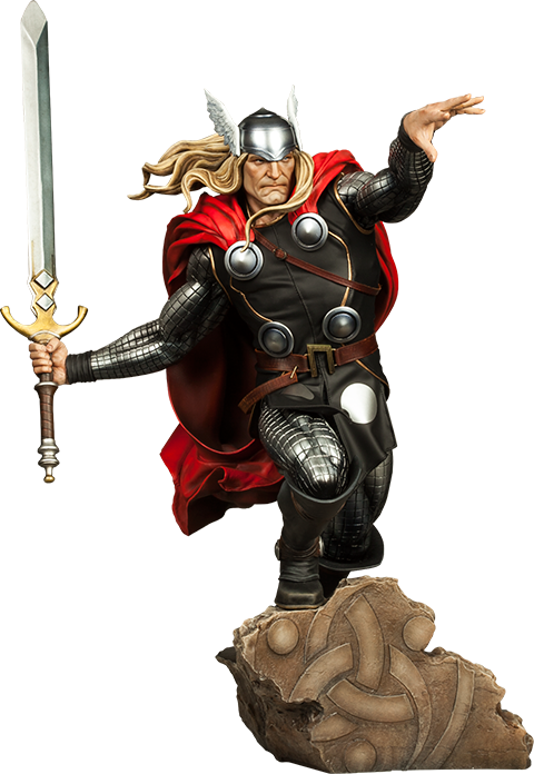 Thor Premium Format™ Figure $439 - Thor - Modern Age Thor Premium Format Statue (480x696), Png Download