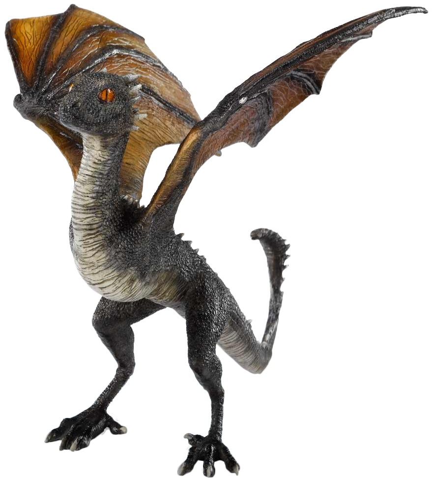 Game Of Thrones - Game Of Thrones - Drogon Baby Dragon Statue (879x972), Png Download