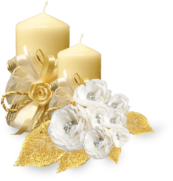 Free Png Christmas Candle Png Images Transparent - Rose And Candles Png (480x480), Png Download
