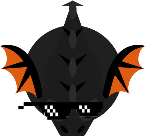 Blackdragon Deal With It - Mope Io Black Dragon (500x500), Png Download