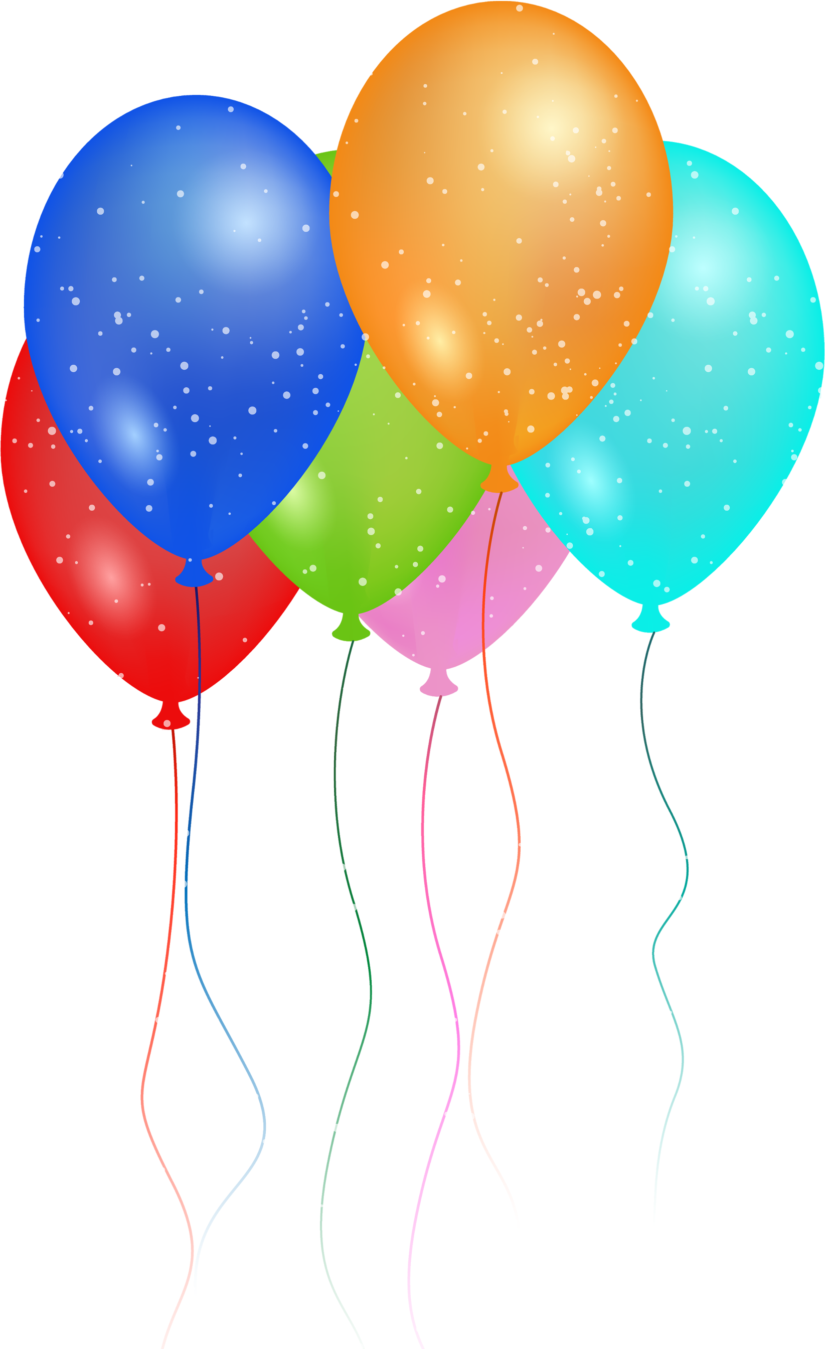 Birthday Party Balloon Png Image - Ballloons Png (2000x2788), Png Download