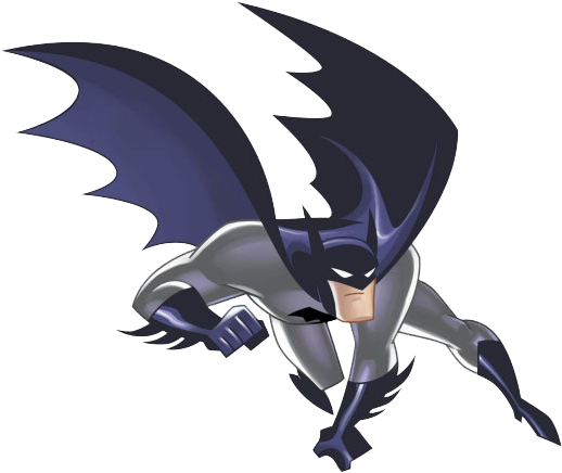 Batman Cartoon (524x464), Png Download