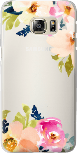 Lovely Watercolor Flower Pink And Coral Design - Watercolor Floral Fabric - Portadown Watercolor Flowers (300x547), Png Download