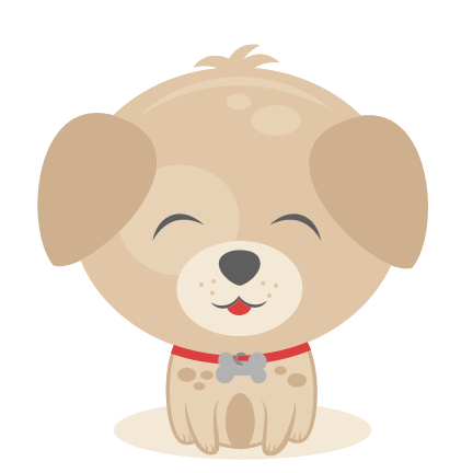 Sitting Puppy Svg Scrapbook Cut File Cute Clipart Files - Cute Puppy Clipart Png (432x432), Png Download