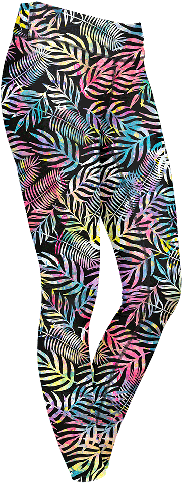 Rainbow Jungle Leggings - Rainbow Jungle (960x960), Png Download
