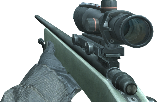 Cod4 Sniper Png - Modern Warfare Remastered M40a3 Png (544x355), Png Download