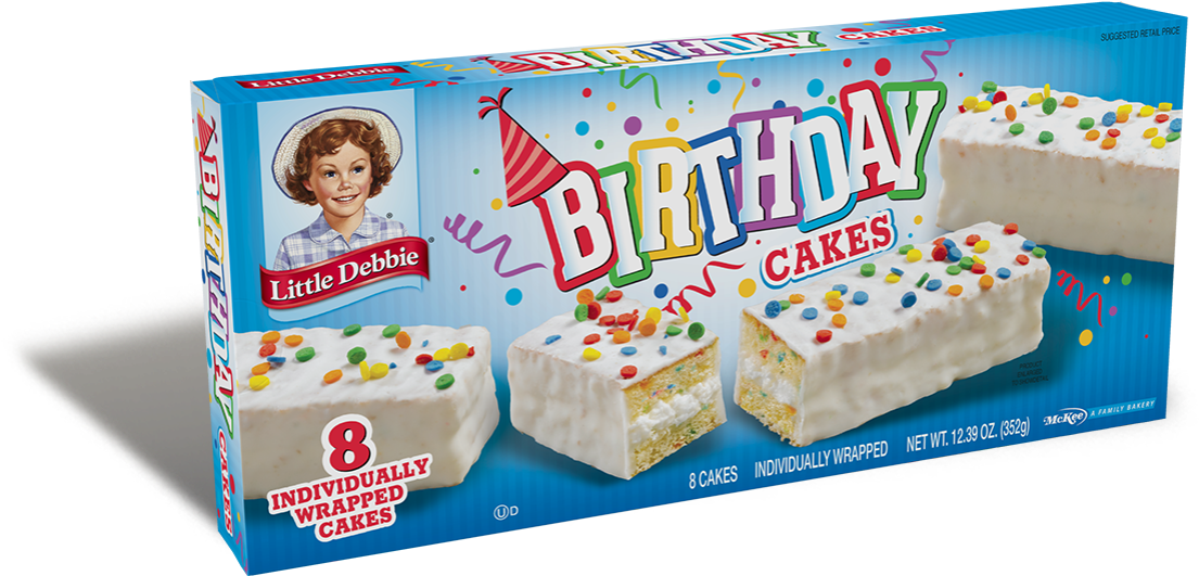 Birthday Cakes - Little Debbie Snack Cakes (pecan Spinwheels) (1200x601), Png Download