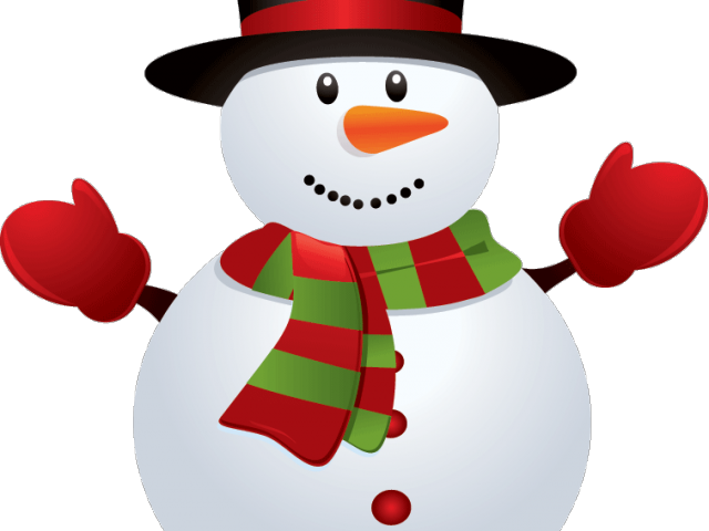 Snowman Clipart Transparent Background - Merry Christmas To My Colleagues (640x480), Png Download