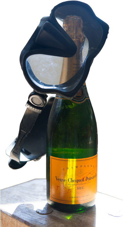 Champagne To Be Stored On The Bottom Of The Baltic - Glass Bottle (416x800), Png Download