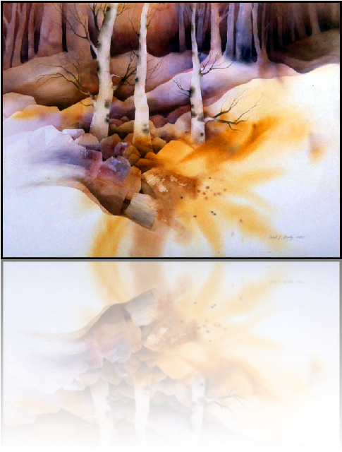 Watercolor 30 X - Sunset (484x691), Png Download