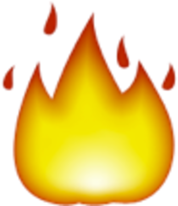 Fire Emoji 128 - Vuur Emoji (800x800), Png Download