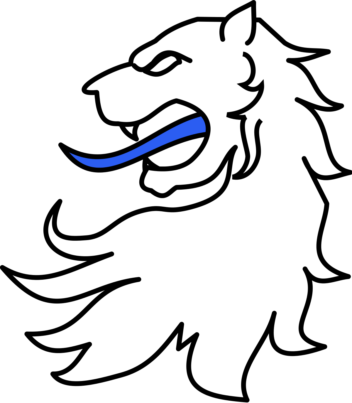 Coat Of Arms Lion Head (1200x1373), Png Download