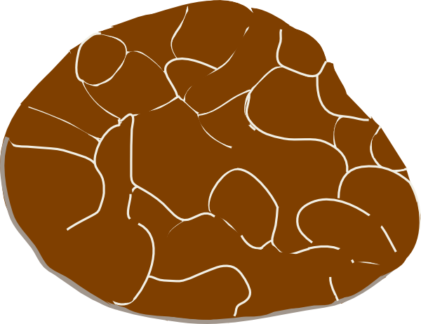 Brown Stone Svg Clip Arts 600 X 462 Px (600x462), Png Download