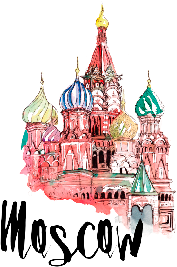 Church Clipart Watercolor - Moscow Castle Png (400x800), Png Download
