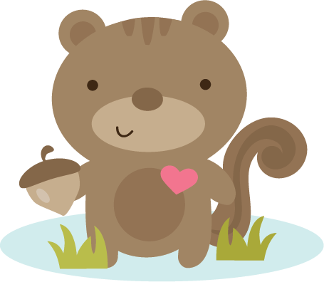 Squirrel Love Svg File For Scrapbooking Squirrel Svg - Loving Clipart Squirrels (455x396), Png Download