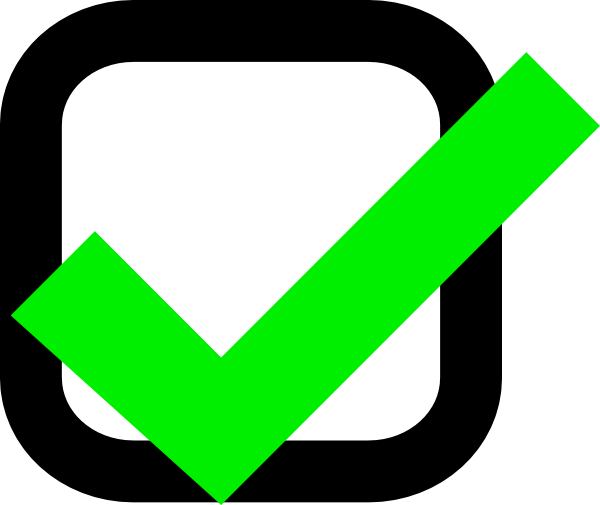 Checkbox Clipart - Clipart Library - Green Tick Box Png (600x505), Png Download