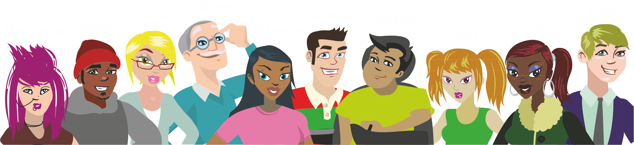 Here Is Your Opportunity To Ask Our Up For Juniors - University Students Png Cartoon (2113x483), Png Download