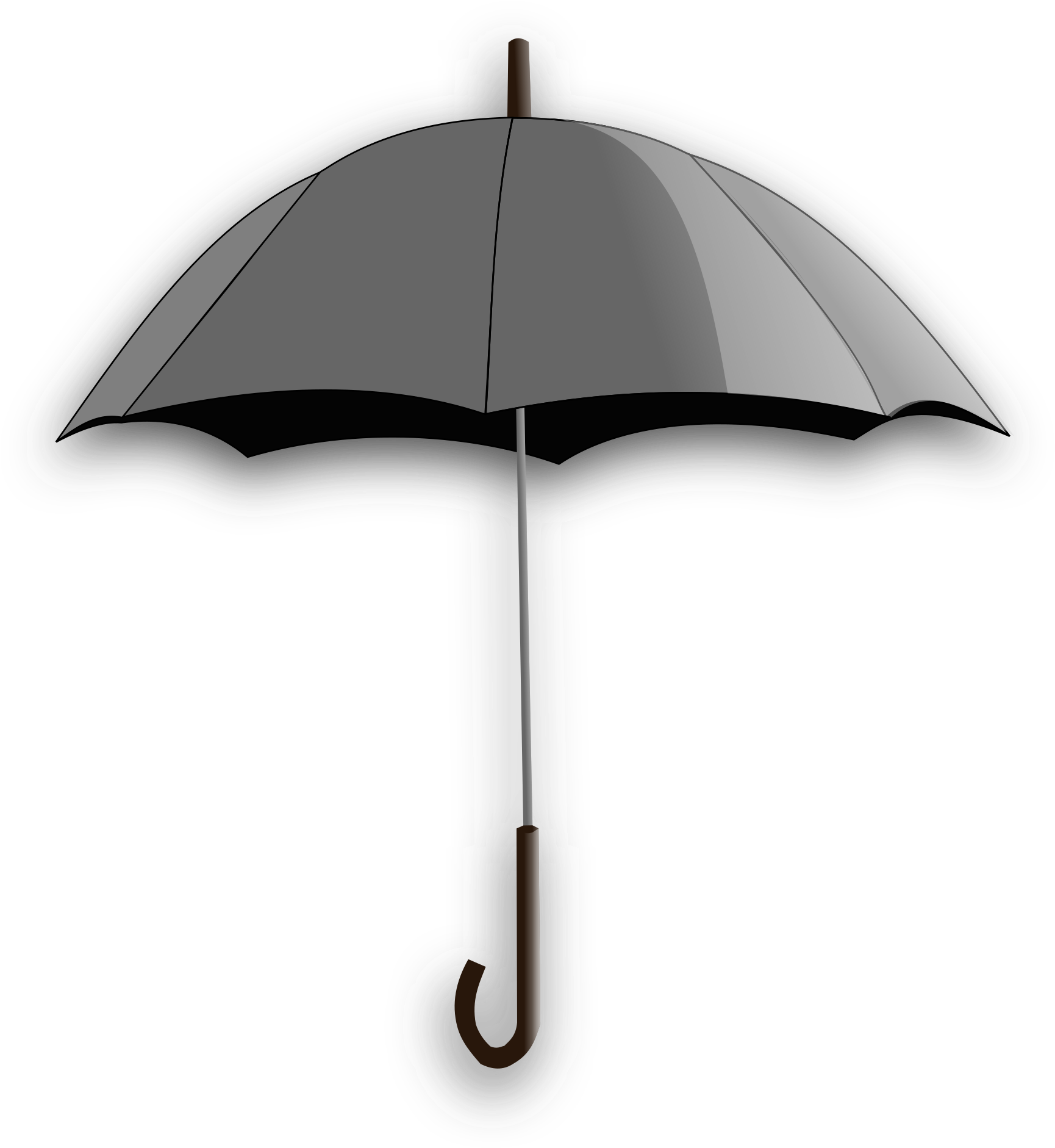 Umbrella Clipart Grey - Umbrella Transparent (2400x2400), Png Download