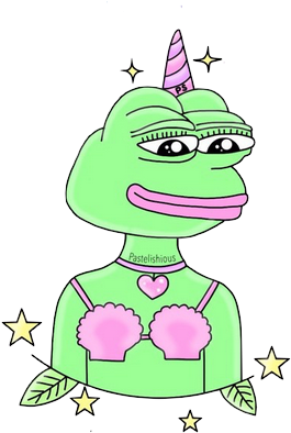 Girl, Overlay, And Pepe Image - Pepe The Frog Overlay (433x419), Png Download
