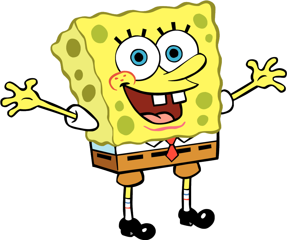 Spongebob Cartoon (1036x858), Png Download