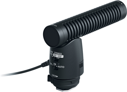 Microphones Directional Microphone Dm E1 Microphone - Canon Directional Microphone Dm E1 (675x450), Png Download