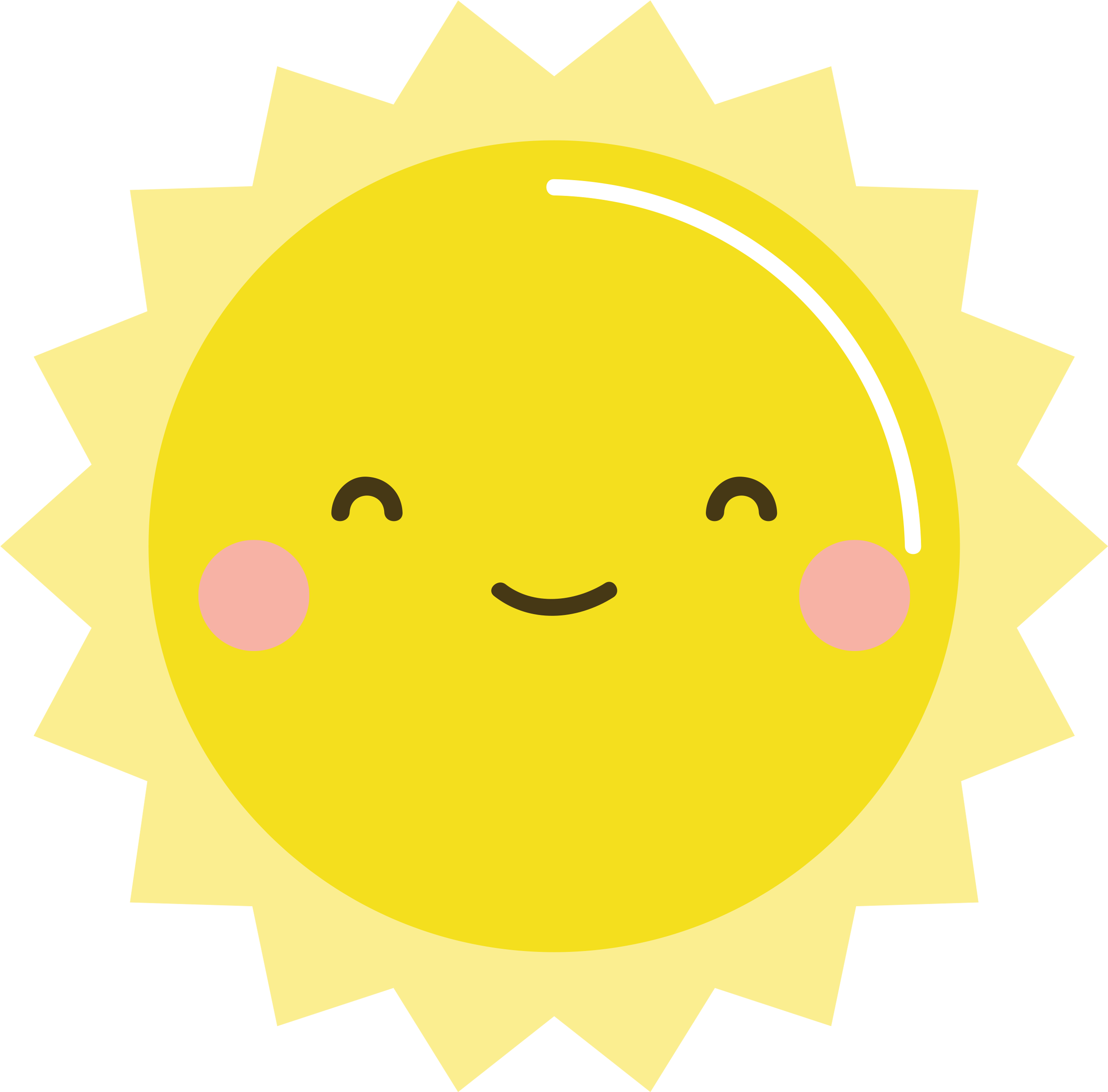 Free Kawaii Sun Clip Art /// - Kawaii Sun Clipart (2550x2663), Png Download