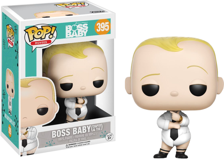 Boss Baby Pop Vinyl Figure (movies - Boss Baby Funko Pop (768x546), Png Download