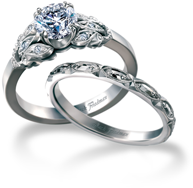 Diamond Engagement Edwardian Butterfly Ring - Engagement Ring (400x400), Png Download