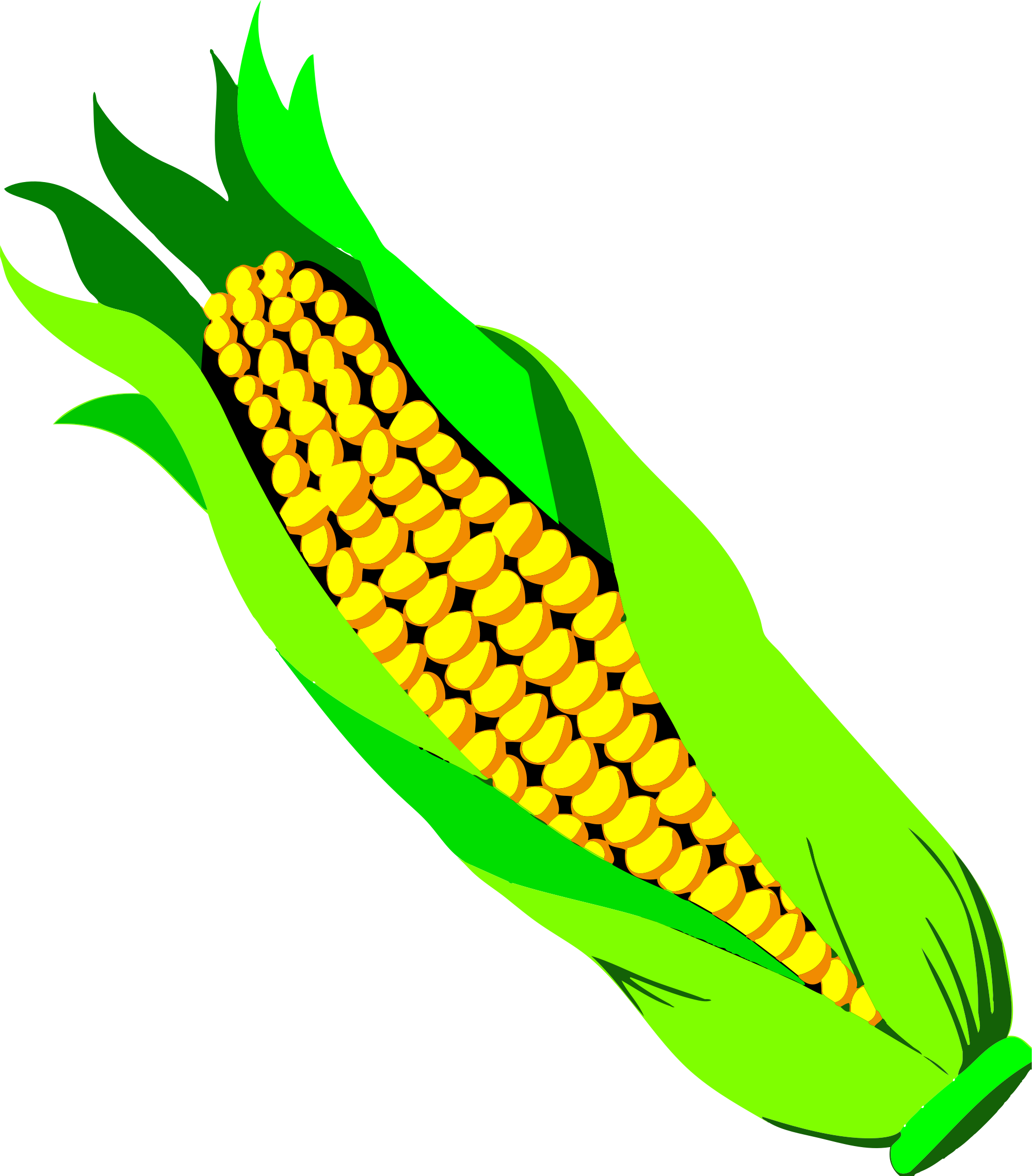 Corn Clipart File - Cob Clipart (2000x2280), Png Download