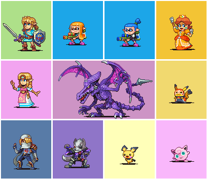 And Pichu Joins My Pixelart Roster - Smash Bros Ultimate Marx (506x380), Png Download