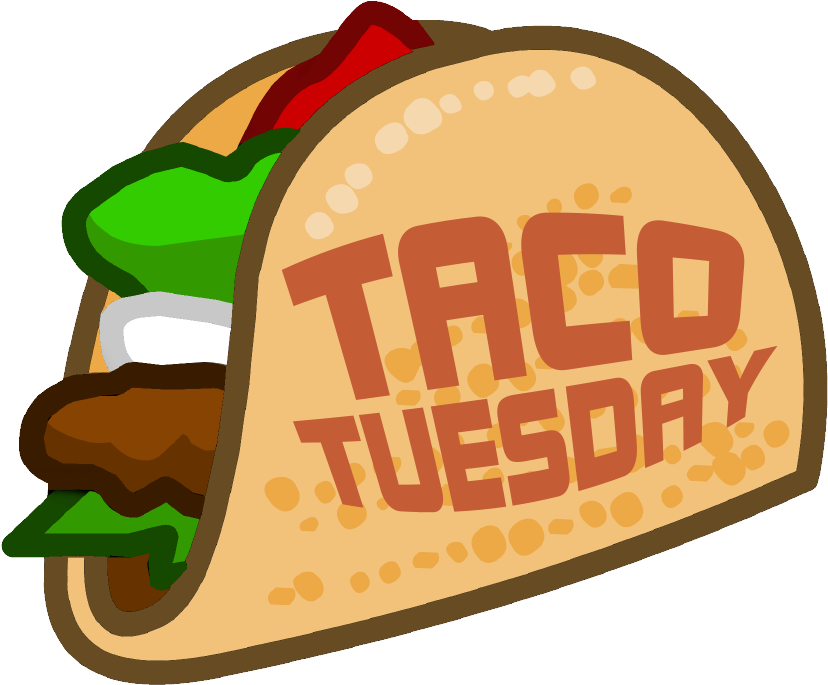 Jpg Library Download In Image Wear T Shirts Food Click - Taco Tuesday Clipart (900x737), Png Download