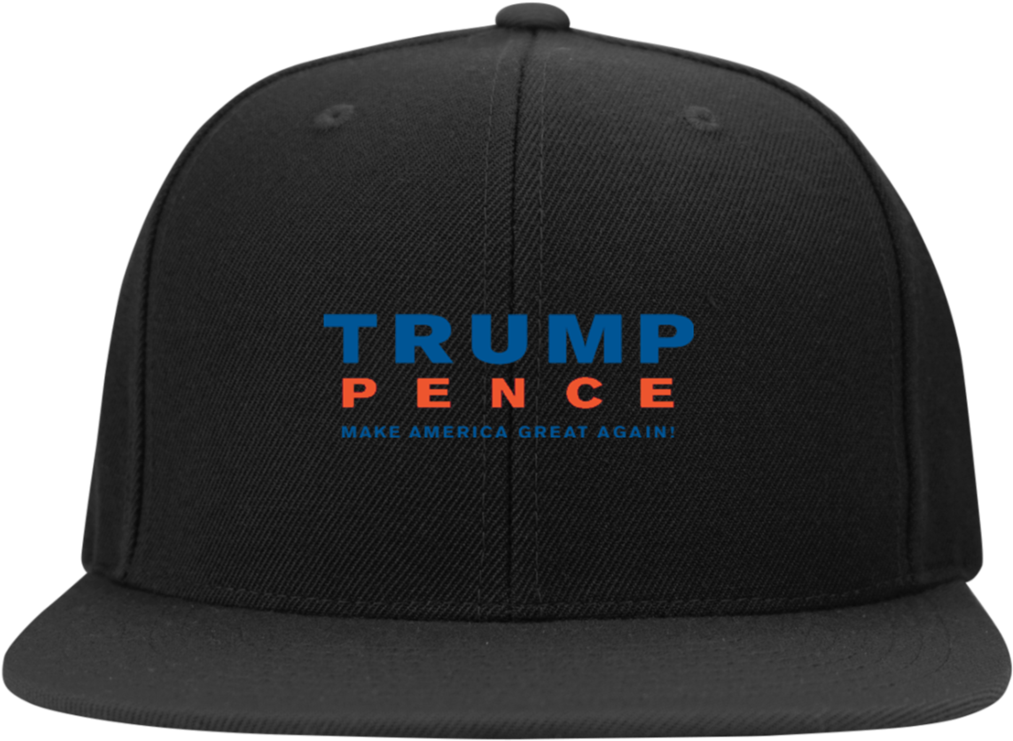 Trump Pence Make America Great Again Snapback Hat Hats - Just Badass Flat Bill Twill Flexfit Cap (1024x1024), Png Download